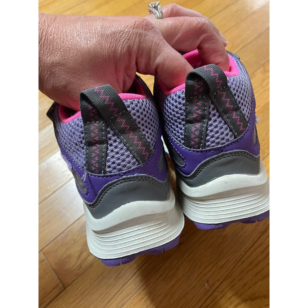 Merrell Girls Grey Purple Waterproof Hiking Boots MK165209 Size 5W